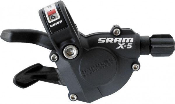 SRAM Schalthebel X-5 Trigger 9-fach schwarz