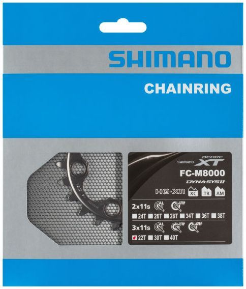 Shimano Kettenblatt DEORE XT FC-M8000 22 Z für 40-30-22