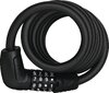 Abus Spiralkabelschloss Tresor 6512C schwarz 180cm inkl. SCMU-Halter